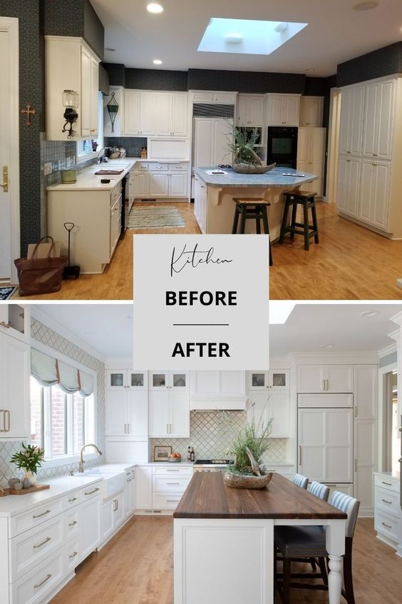 Kitchen Renovation before and after - Arch Kitchen Cabinets Toronto